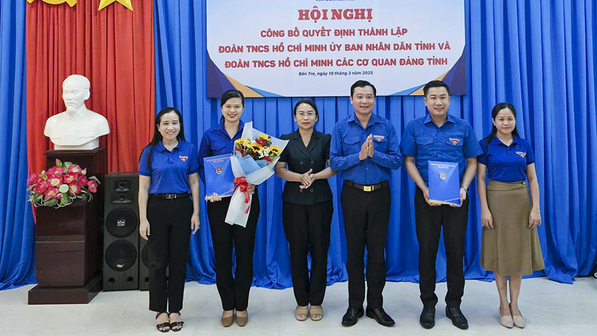 Thành lập Đoàn TNCS Hồ Chí Minh Ủy ban nhân dân tỉnh và Đoàn TNCS Hồ Chí Minh các cơ quan Đảng tỉnh