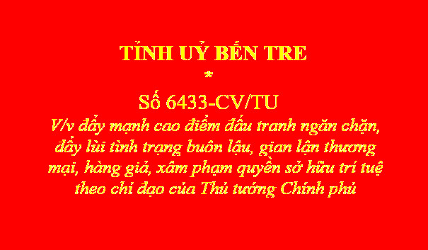 Đẩy mạnh cao điểm đấu tranh ngăn chặn, đẩy lùi tình trạng buôn lậu,  gian lận thương mại, hàng giả, xâm phạm quyền sở hữu trí tuệ  theo chỉ đạo của Thủ tướng Chính phủ