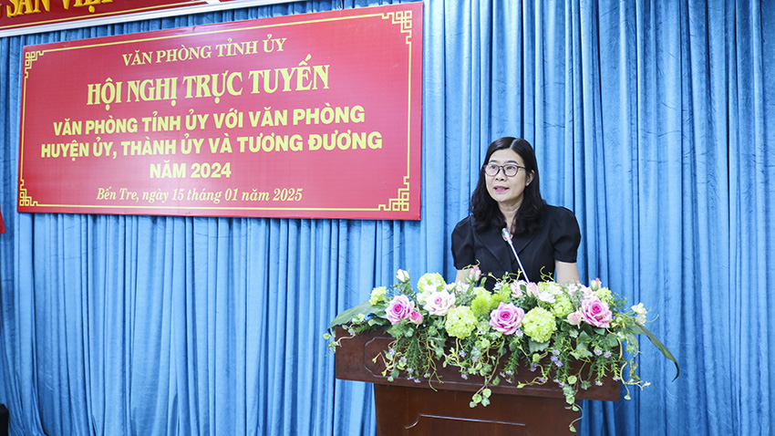 Hội nghị trực tuyến Văn phòng cấp ủy năm 2024