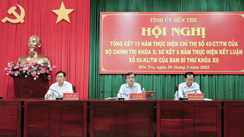 Tổng kết 15 năm thực hiện Chỉ thị số 42-CT/TW của Bộ Chính trị khóa X