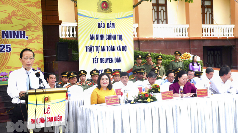 Ra quân tấn công, trấn áp tội phạm bảo đảm an ninh trật tự Tết Nguyên đán Ất Tỵ năm 2025