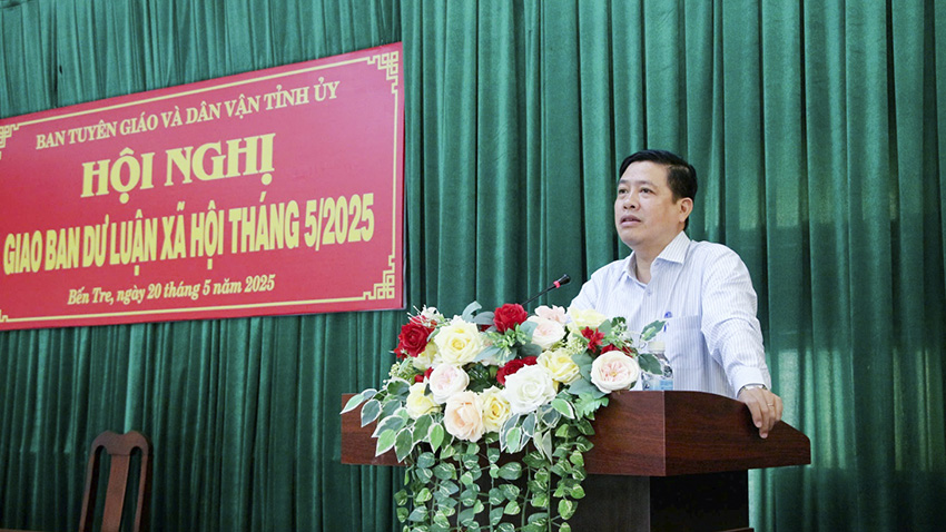 Hội nghị giao ban dư luận xã hội tháng 5/2025