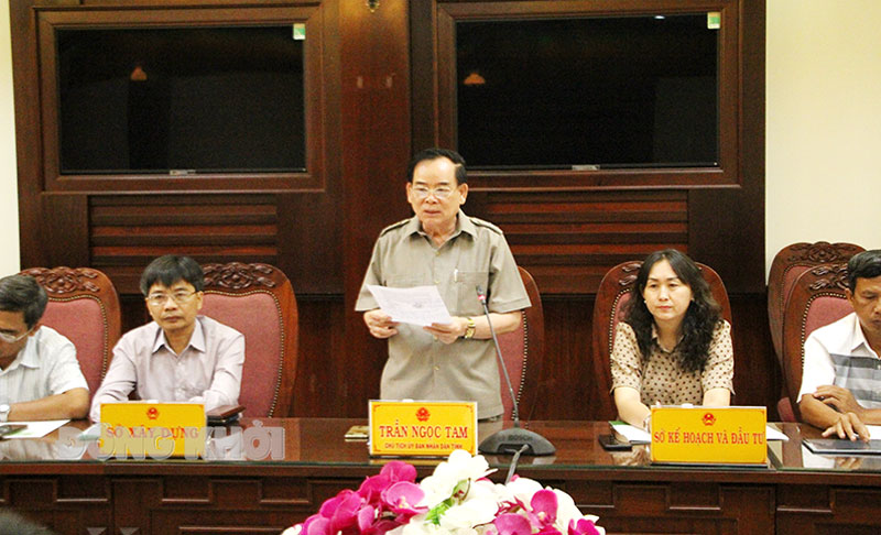 Chủ tịch UBND tỉnh Trần Ngọc Tam tiếp và làm việc với nhà đầu tư