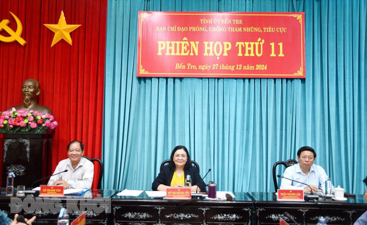 Phiên họp lần thứ 11 Ban chỉ đạo phòng, chống tham nhũng, tiêu cực tỉnh