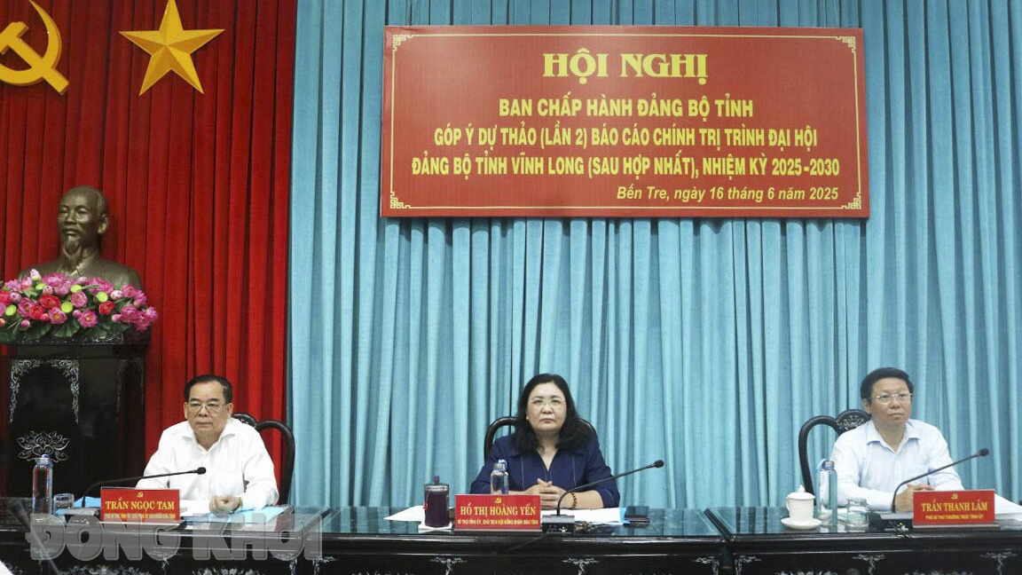 Ban Thường vụ Tỉnh ủy 3 tỉnh Trà Vinh - Bến Tre - Vĩnh Long